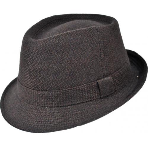 Dobbs Dark Brown "DC55TD5214"  Fedora Wool Blend Hat